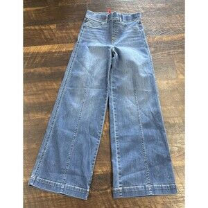 Spanx Women's Wide Leg Jeans Pull-On Denim Pants Size Small Petite ￼